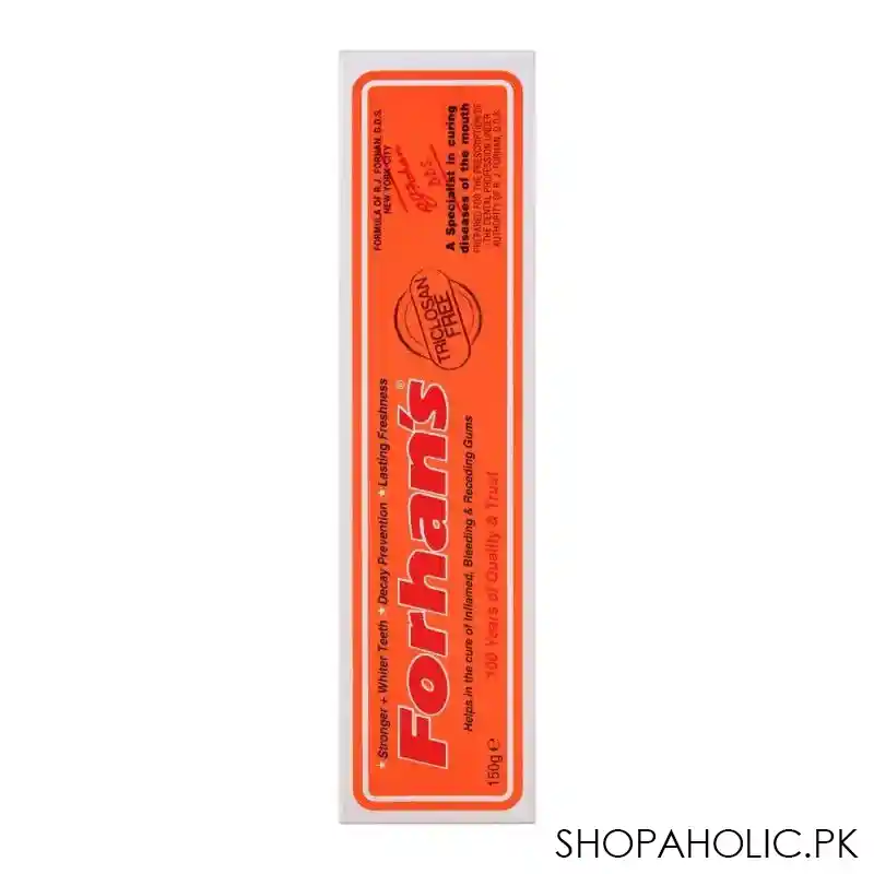 forhan's toothpaste, triclosan free, 150g image2