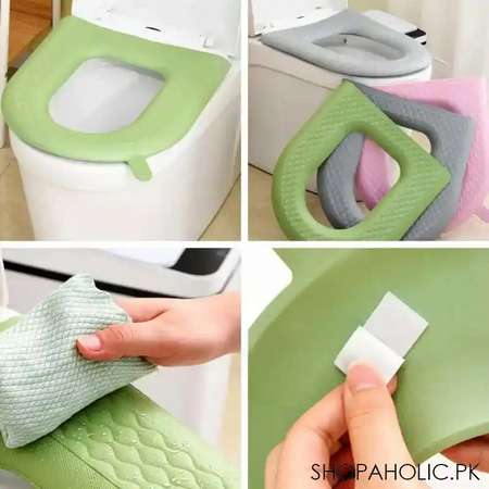 formic non slip washable waterproof toilet commode seat cover image3
