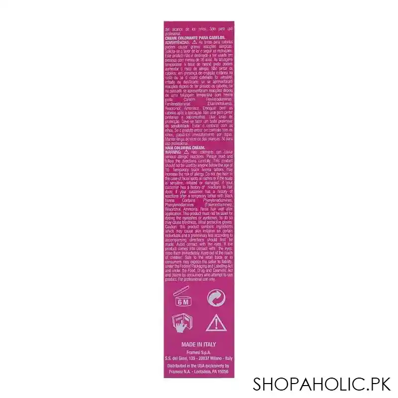 framesi fram color 2001 hair coloring cream, 7trp bright titian, 60ml image4
