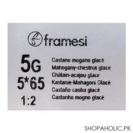 framesi framcolor 2001 hair colouring cream, 5g mahogany chestnut glace image5