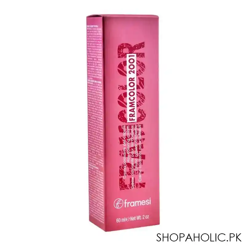 framesi framcolor 2001 hair colouring cream, 6hr medium bright red image2
