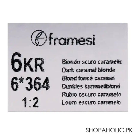 Framesi Framcolor 2001 Hair Colouring Cream, 6KR Dark Caramel Blonde - Image 3