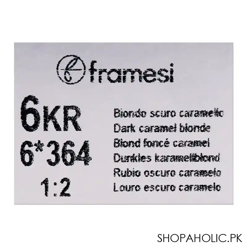 Framesi Framcolor 2001 Hair Colouring Cream, 6KR Dark Caramel Blonde - Image 3