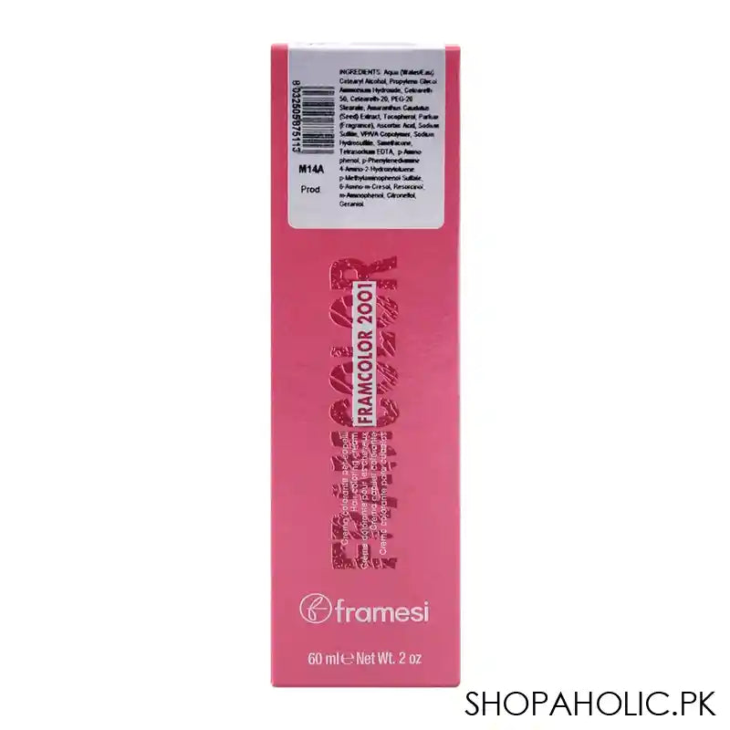 Framesi Framcolor 2001 Hair Colouring Cream, 6KR Dark Caramel Blonde - Image 4