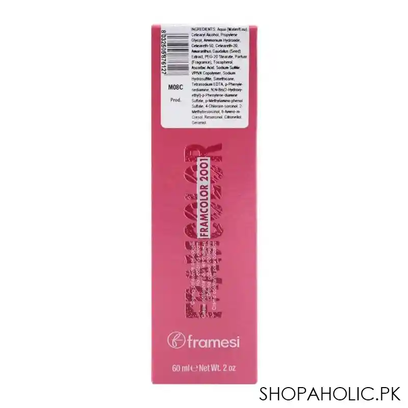 framesi framcolor 2001 hair colouring cream, 6sb dark sandy blonde image3