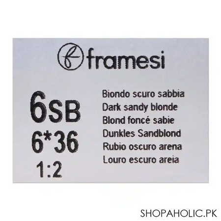framesi framcolor 2001 hair colouring cream, 6sb dark sandy blonde image5