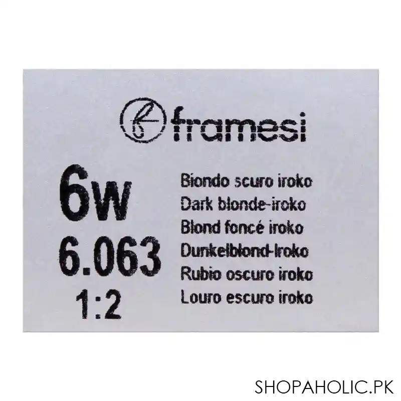 framesi framcolor 2001 hair colouring cream, 6w dark blonde iroko image5