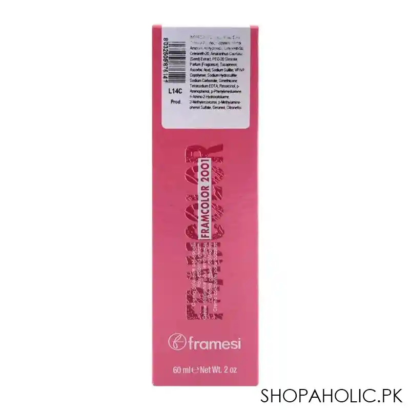 framesi framcolor 2001 hair colouring cream, 8sb light sandy blonde image3
