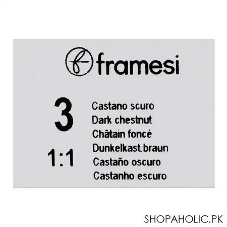 framesi framcolor glamour hair coloring cream, 3 dark chestnut image5