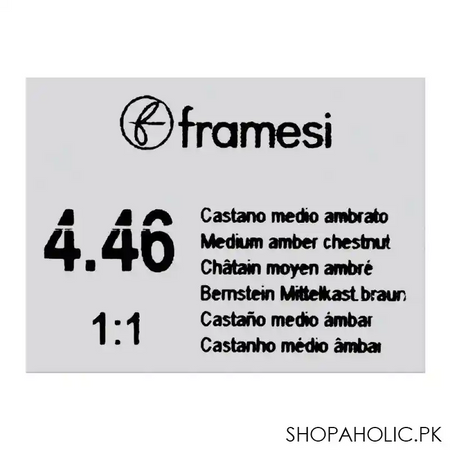 framesi framcolor glamour hair coloring cream, 4.46 medium amber chestnut image5