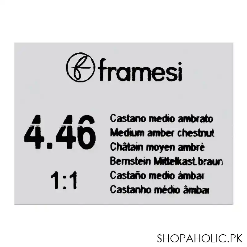 framesi framcolor glamour hair coloring cream, 4.46 medium amber chestnut image5