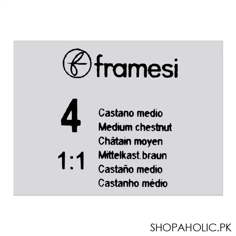 Framesi Framcolor Glamour Hair Coloring Cream, 4 Medium Chestnut - Image 3