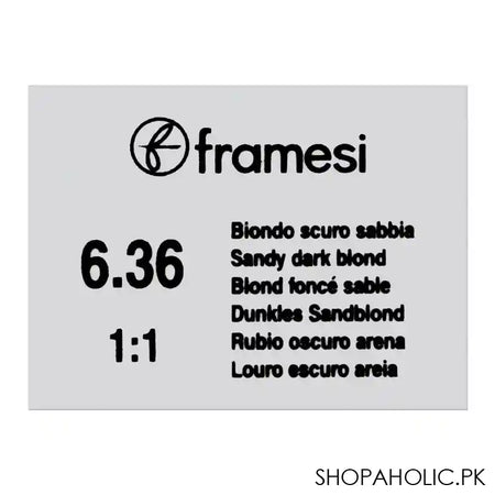 Framesi Framcolor Glamour Hair Coloring Cream, 6.36 Sandy Dark Blond - Image 5