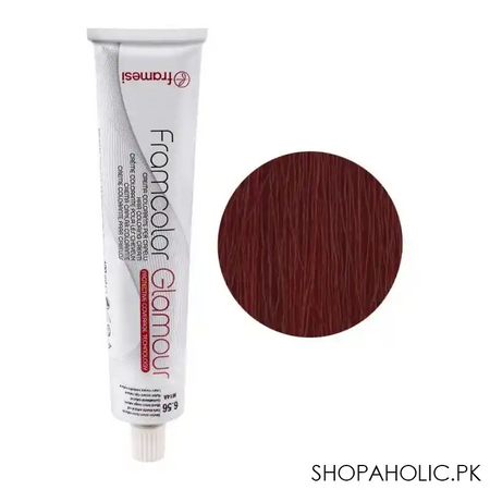 framesi framcolor glamour hair coloring cream, 6.56 dark blonde natural red main image