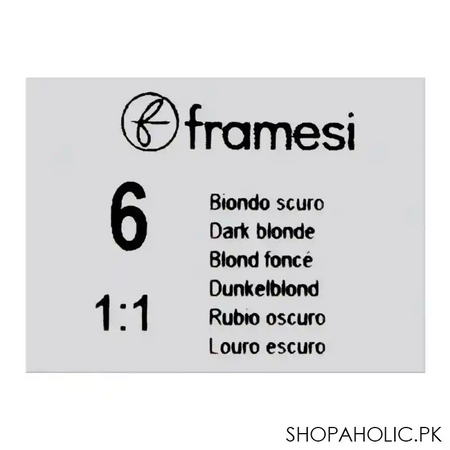 framesi framcolor glamour hair coloring cream, 6 dark blonde image5