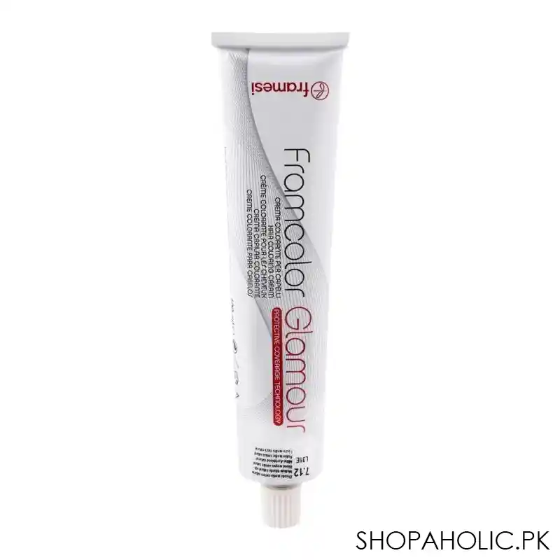 framesi framcolor glamour hair coloring cream, 7.12 medium blonde natural ash main image