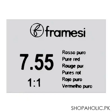 framesi framcolor glamour hair coloring cream, 7.55 pre red image5