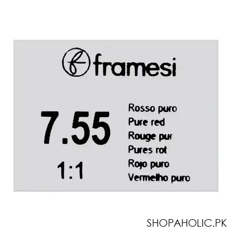 framesi framcolor glamour hair coloring cream, 7.55 pre red image5