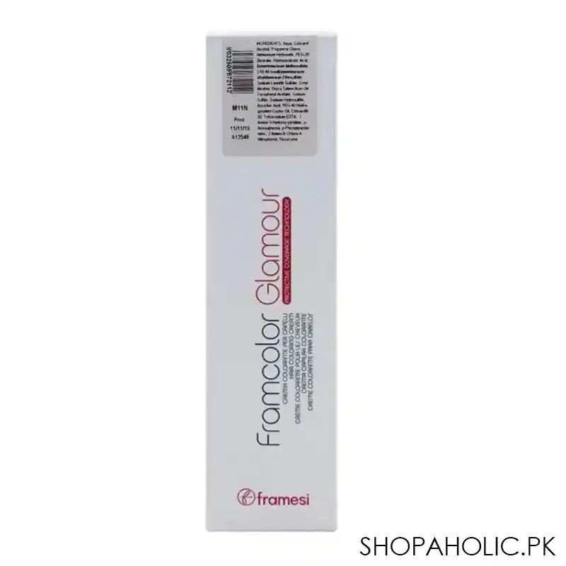 framesi framcolor glamour hair coloring cream, 7.56 medium blonde natural red image3