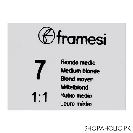 framesi framcolor glamour hair coloring cream, 7 medium blonde image5