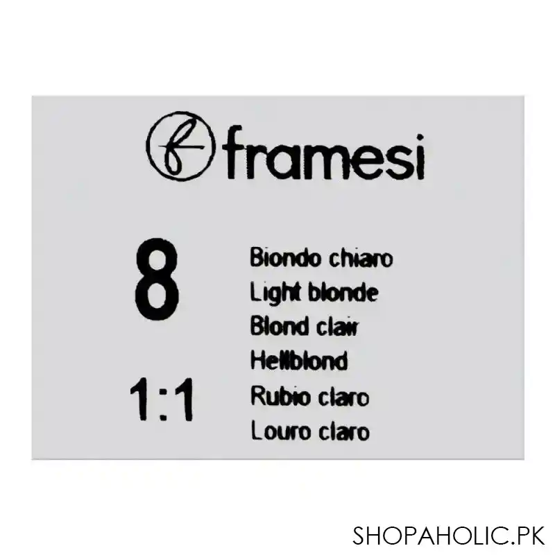 framesi framcolor glamour hair coloring cream, 8 light blonde image5