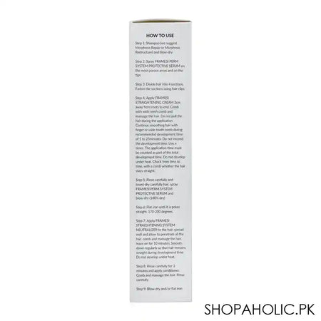 Framesi Straightening System Hair Straightening Cream, Regular, 280ml - Image 5