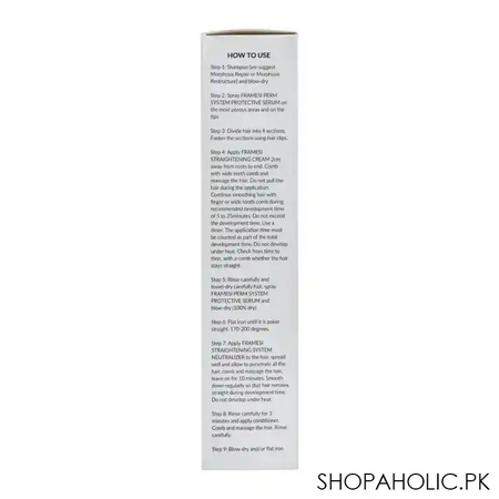 framesi straightening system hair straightening cream, strong, 280ml image5