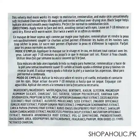 Freeman Feeling Beautiful Detoxifying Charcoal + Black Sugar Mud Face Mask, Normal To Combo Skin, 15ml - Image 3