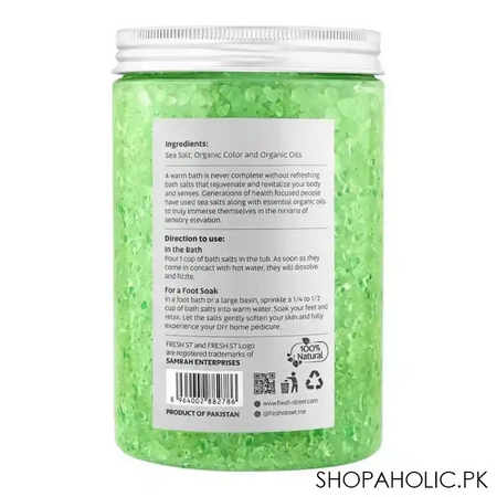 fresh street apple green mint bath salt, 1000g image2
