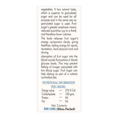 fruitaline fruit sugar, 200g image3