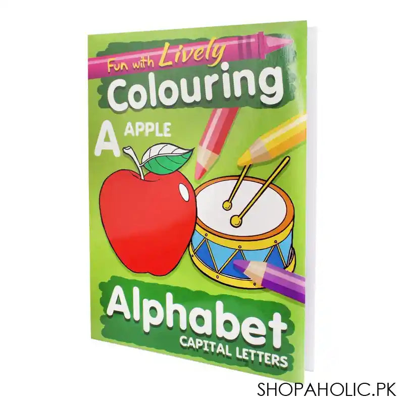Fun With Lively Colouring Alphabet Capital Letters Book - Main Image