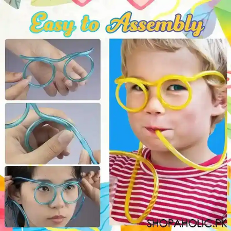 funny drinking straw eyeglasses image3