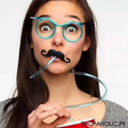 funny drinking straw eyeglasses image6
