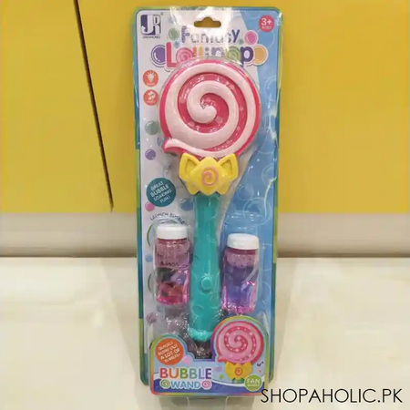 funny lollipop stick bubble wand for kids image3