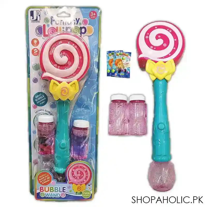 funny lollipop stick bubble wand for kids main image