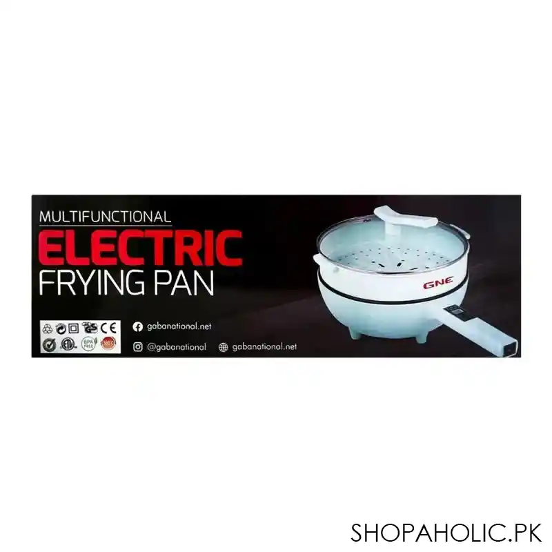 gaba national multifunctional electric frying pan, 1500w, gn 143/22 image2