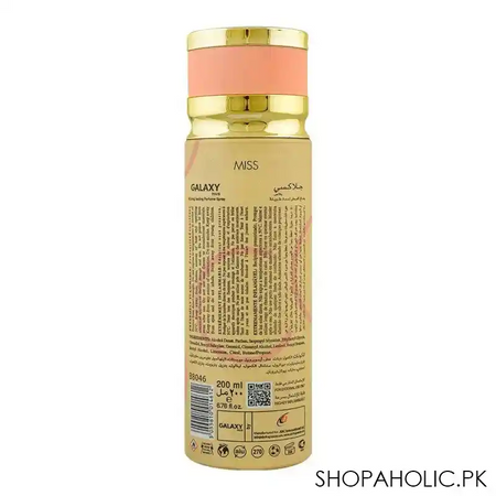 galaxy concept miss pour femme perfume body spray, for women, 200ml image2