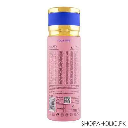 galaxy concept your way pour femme perfume body spray, for women, 200ml image2