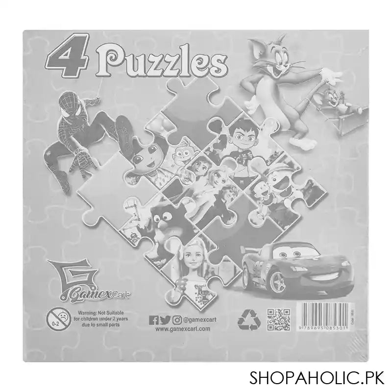 Gamex Cart 4 Puzzles Mix, For 3+ Years, 414-8530 - Image 2