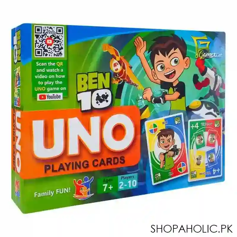 gamex cart uno ben 10 playing card, for 6+ years, 423 9704 main image