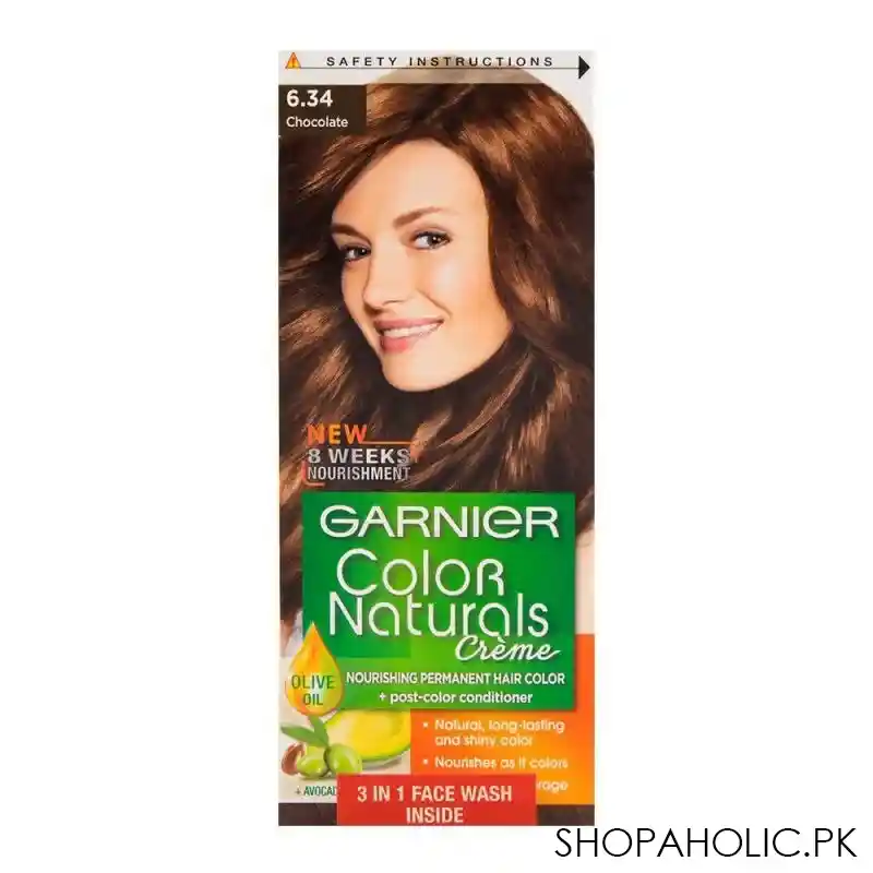 garnier color natural hair color 6.34 main image