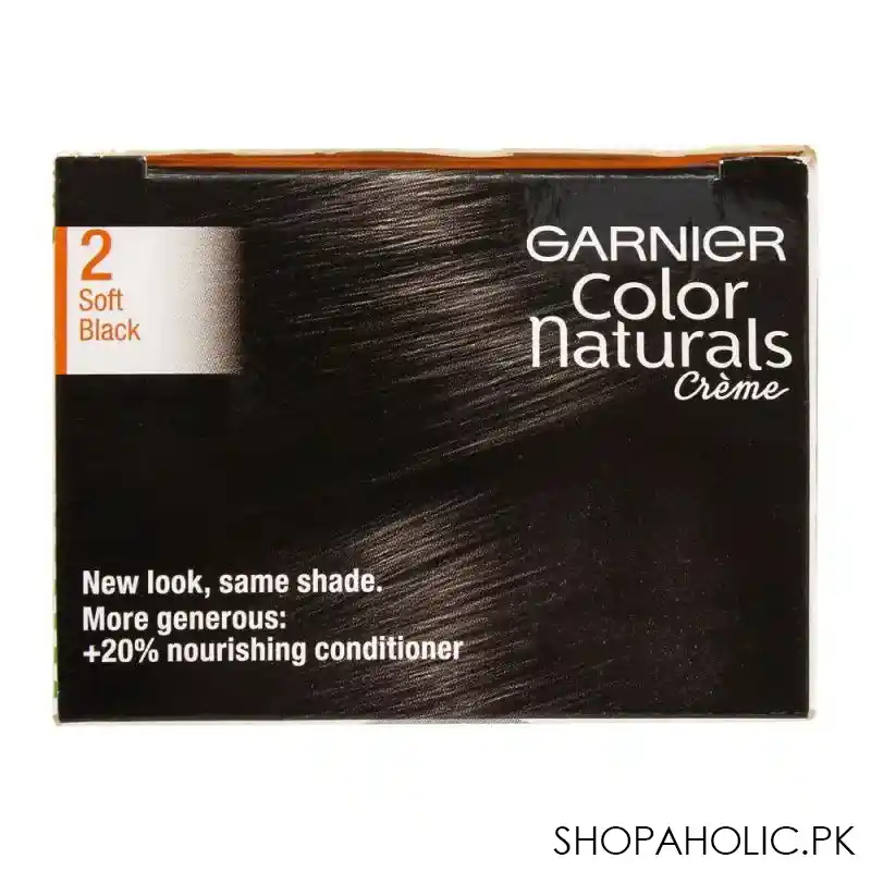 garnier color naturals creme hair colour, 2 soft black image3