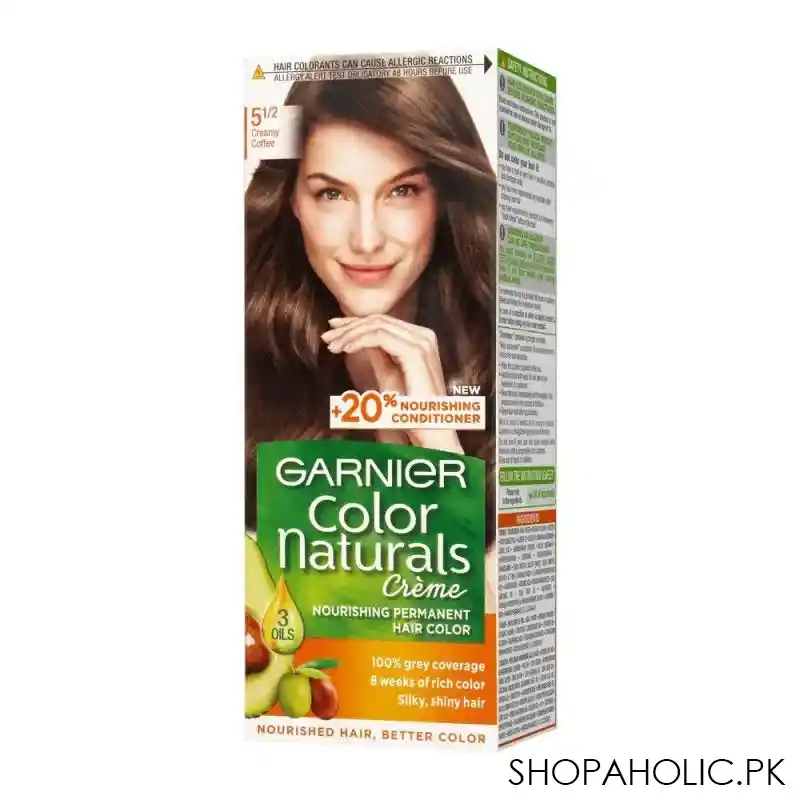 garnier color naturals creme hair colour, 5 1/2 creamy coffee image2