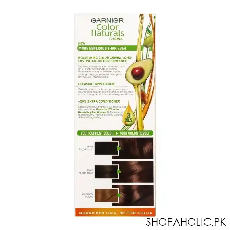 garnier color naturals creme hair colour, 5 1/2 creamy coffee image3