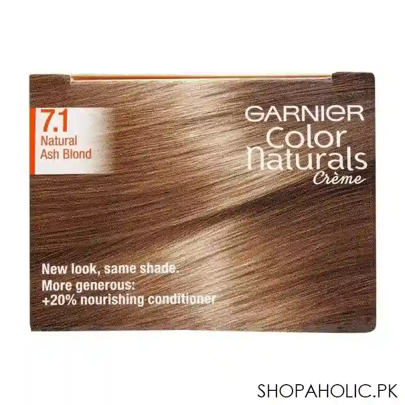 garnier color naturals creme hair colour, 7.1 naturals ash blond image3
