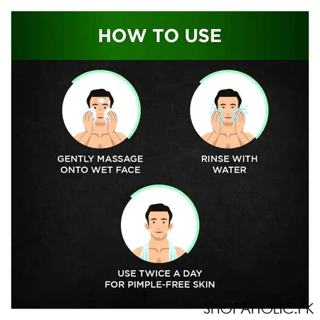Garnier Men Acno-Fight Wasabi Facewash, 100ml - Image 3
