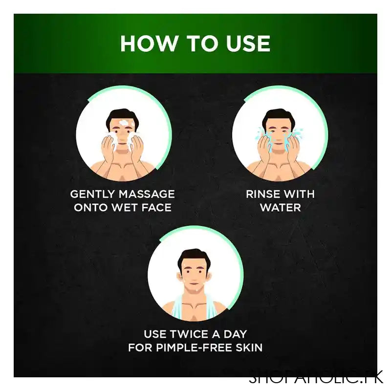 Garnier Men Acno-Fight Wasabi Facewash, 100ml - Image 3