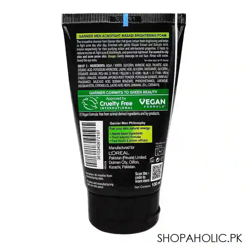 Garnier Men Acno-Fight Wasabi Facewash, 100ml - Image 5