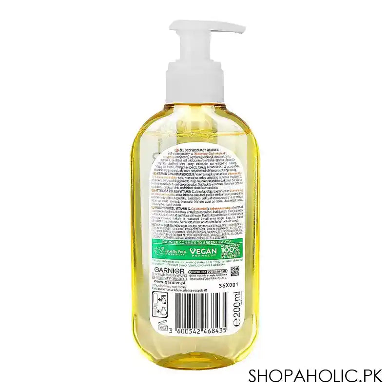 Garnier Skin Naturals Hyaluronic Aloe Gel Cleanser, Cruelty Free, Vegan, 200ml - Image 2