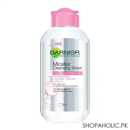 garnier skin naturals micellar cleansing water, alcohol free, 125ml image2